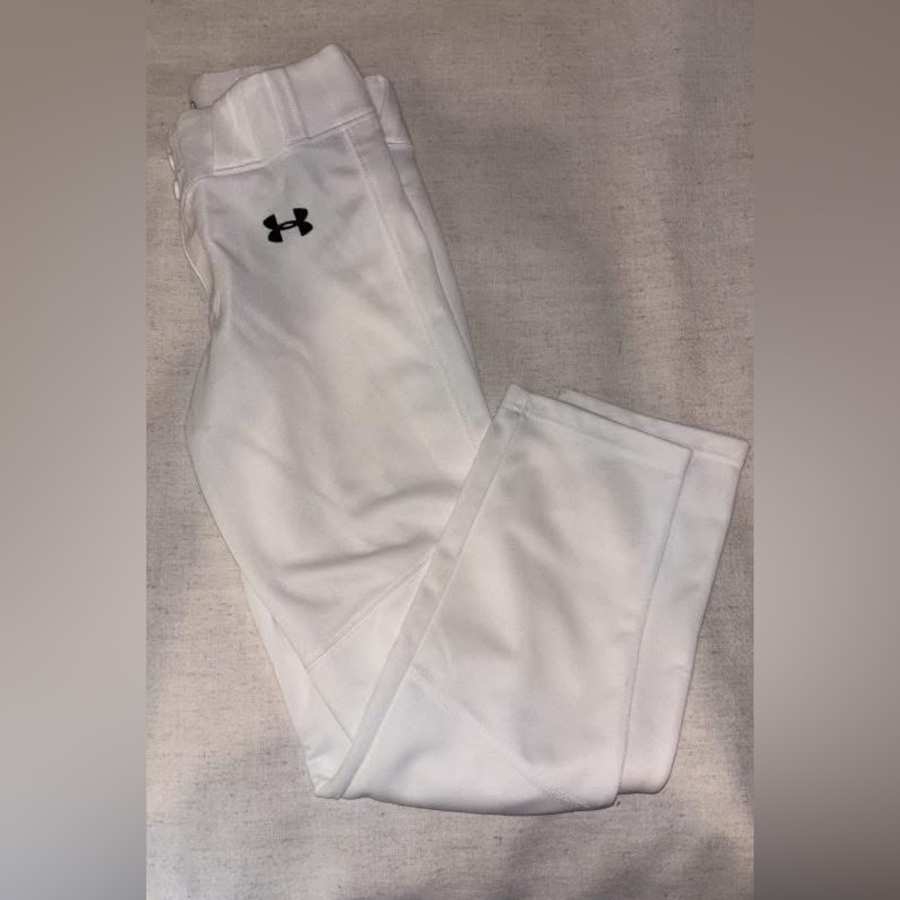 Under Armour White and Grey Baseball Pants